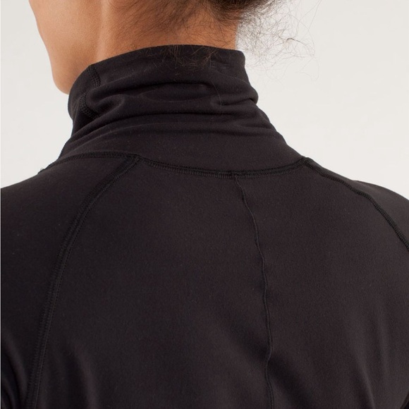 Lululemon Run Speedy Turtleneck Thumb holes Black Sz 6 Activewear Running Gym - Picture 13 of 15